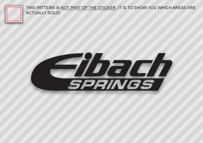 (2x) 12" EIBACH SPRINGS Sticker Die Cut Decal Self Adhesive Vinyl - Bild 1 von 1