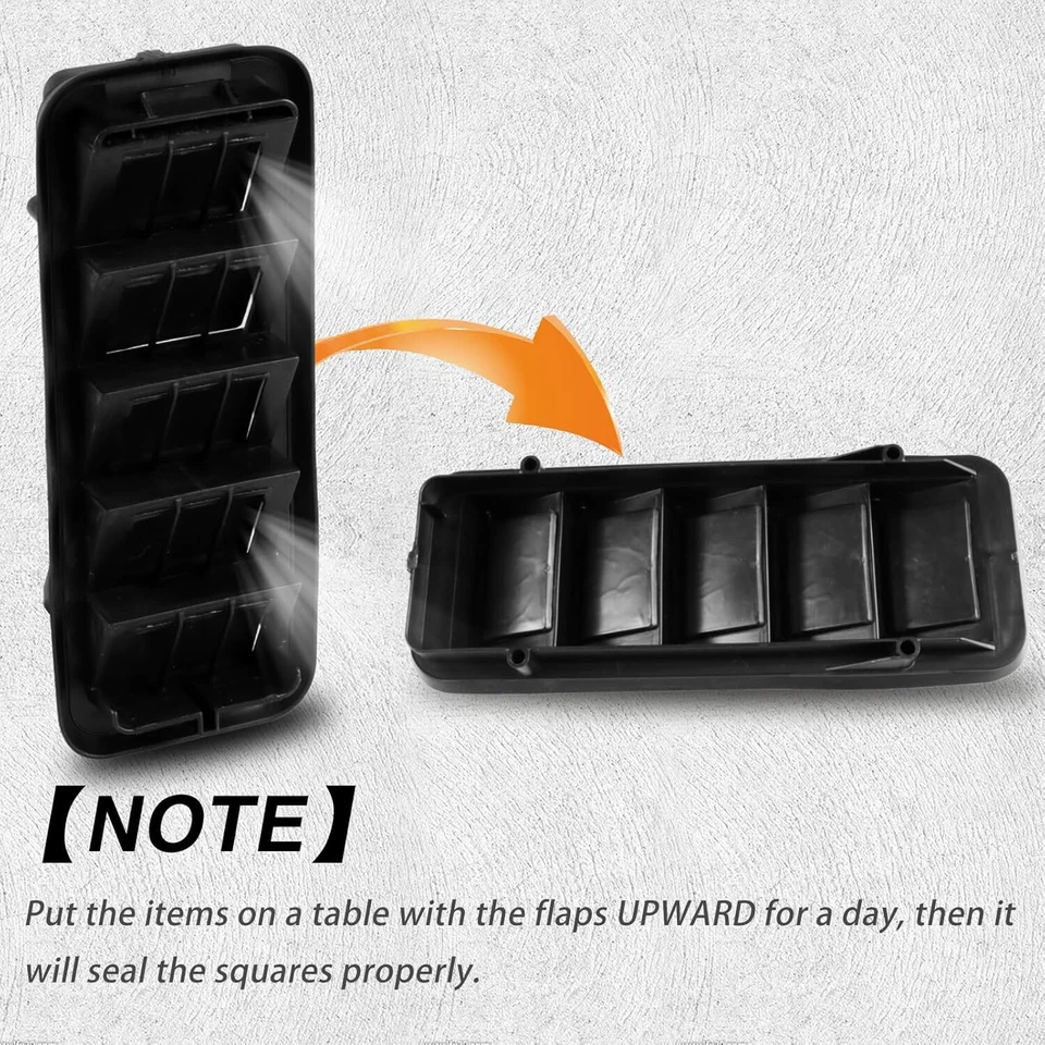 Cubierta de protección de ventilación de cabina negra para Chevrolet Silverado 1500 HD 2005-2006 Foto 4 de 4