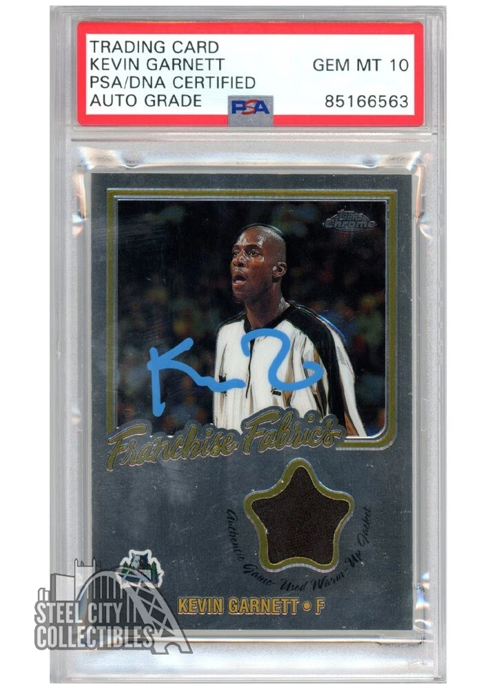 Topps Kevin Garnett Basketball Autographed Sports Trading Cards
