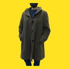 Vintage Gil Bret Coat, Cashmere & Wool, Lovely Frill Collar, Brown, Uk 16