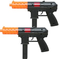 Set of 2, KG9 TEC-9 Handguns, Cap Gun Toy, 9 Inches, Police Pistol, Fires 8 Ring