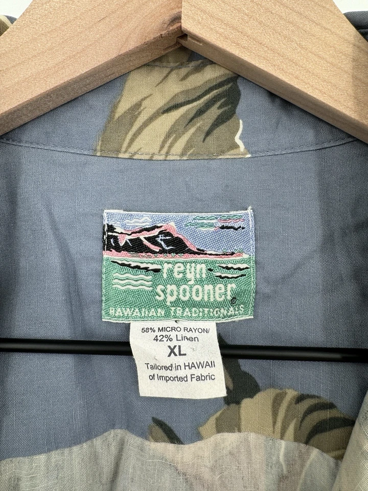 Camisa Vintage Reyn Spooner Para Hombres XL Tradicional Hawaiano Hibisco Floral Vacaciones Foto 4 de 4
