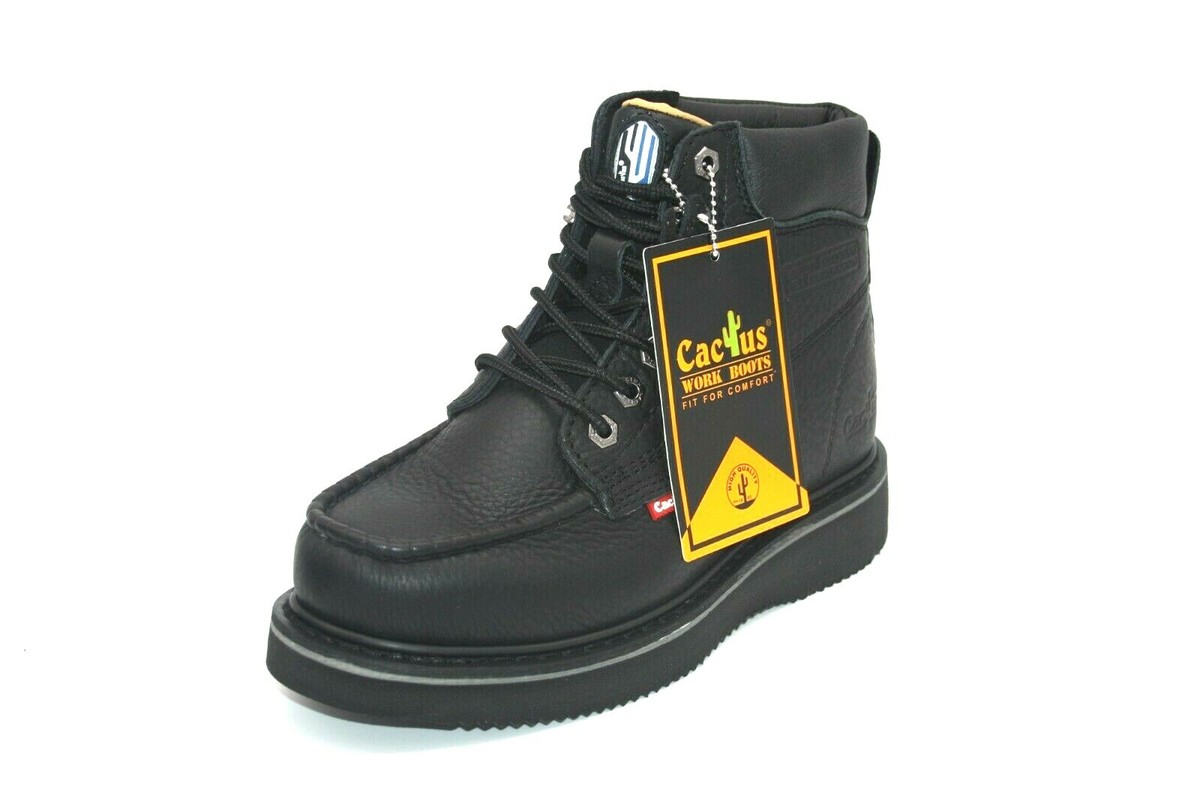 CACTUS FOOTWEAR WORK BOOT 622M BLACK MAXIMUM COMFORT PREMIUM