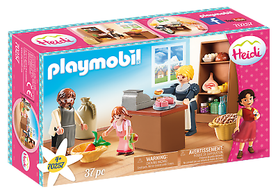 Playmobil 70257 Heidi Village Shop Family Keller / 37 parts with 3