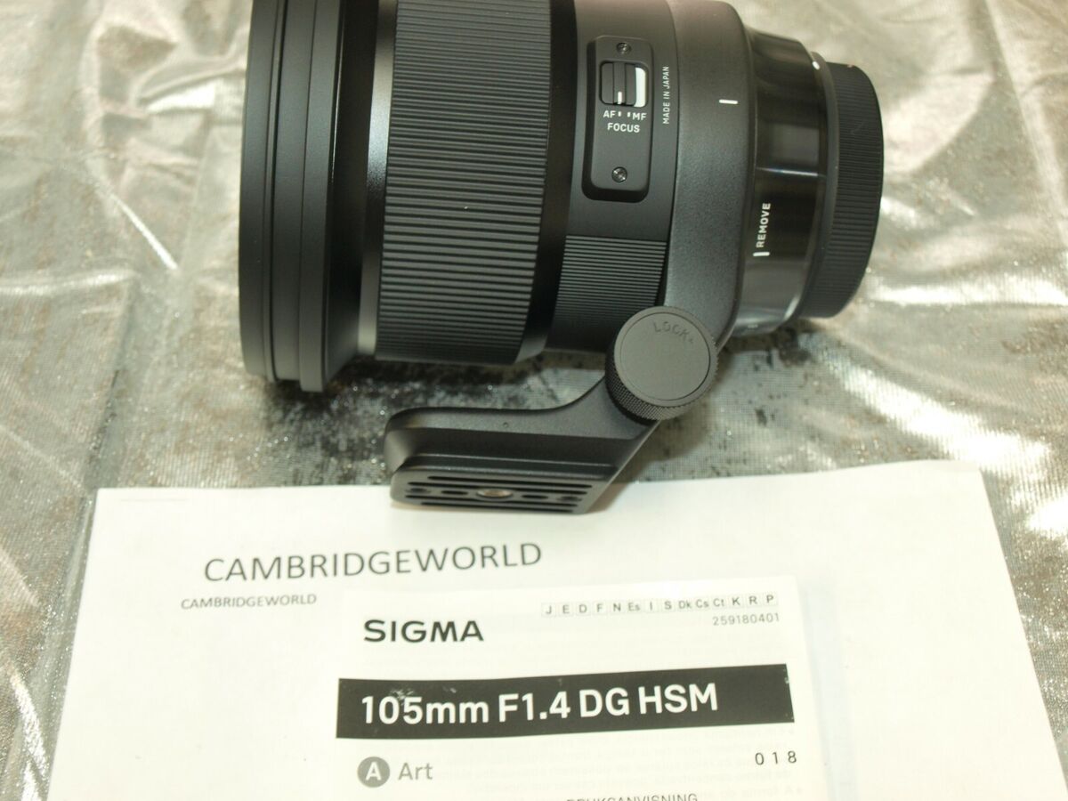 Sigma 105mm F1.4 ART DG HSM NEW PRIME Lens for CANON CAMERA in 