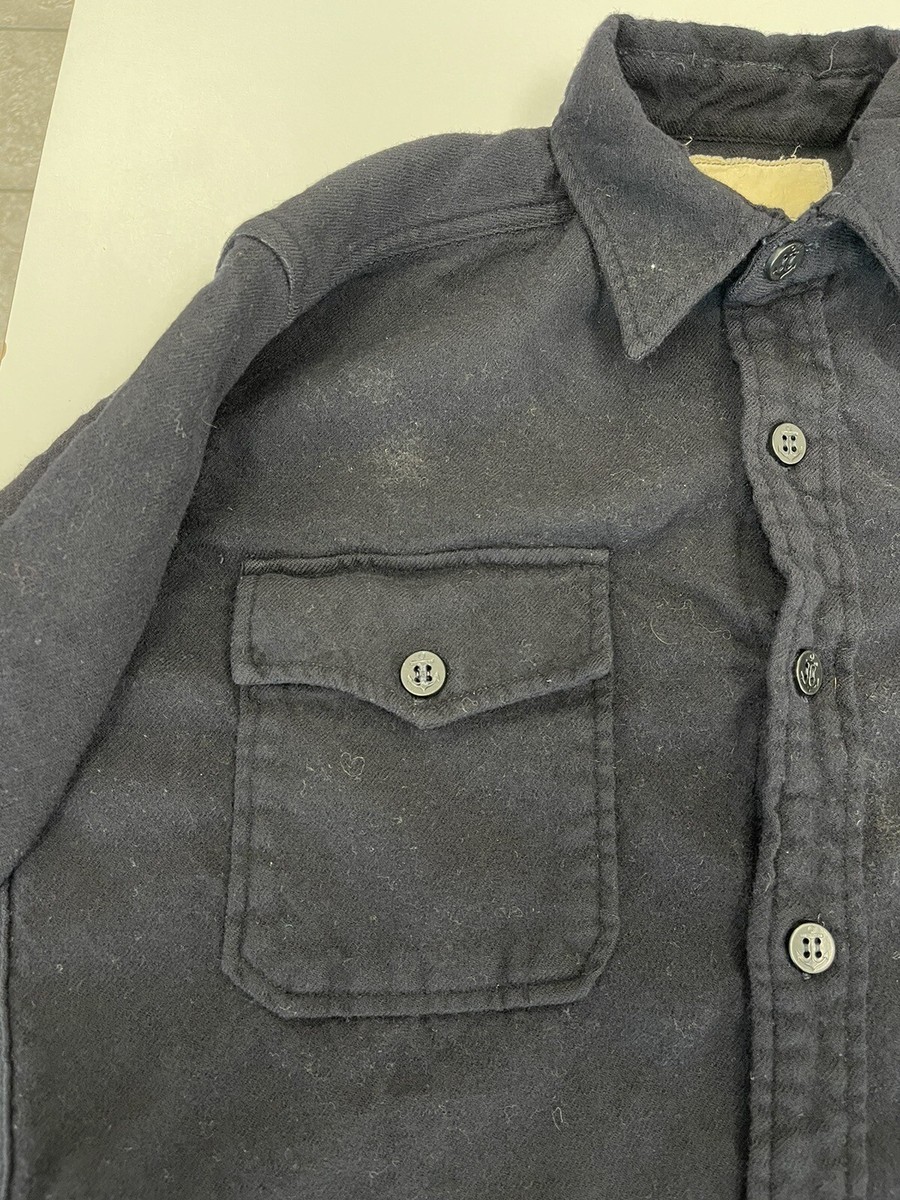 Vintage WW2 40s 50s Us Navy USN CPO Wool Buttonup Shirt Vintage WW2 40s 50s Us Navy USN CPO Wool Buttonup Shirt