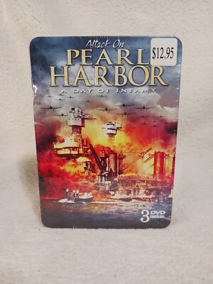 Attack On Pearl Harbor A Day of Infamy 3 DVD Set New Factory Sealed in Tin Box