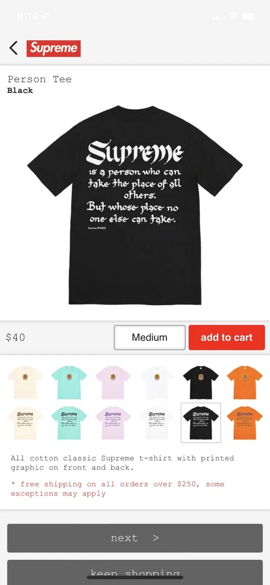Supreme out of order hot sale tee