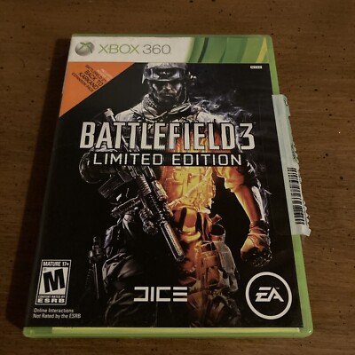 Jeu Battlefield 3 – Édition Limitée Pour Xbox 360 (2011), En Très Bon état