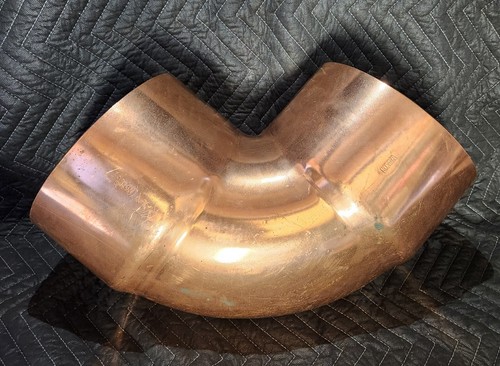 " ON SALE DAY """ 8 " COPPER 90Β° ELBOW ( USUALLYSHIPS SAME DAY)
