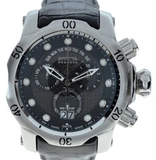 Men's 54mm Invicta Venom Reserve Carbon Fiber 1000M Chronograph Watch Ref: 1540!