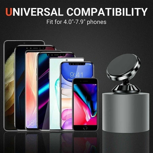 Super Magnetic Car Mount 360 Degree Dashboard Holder For Cell Phone Universal - Picture 4 of 9