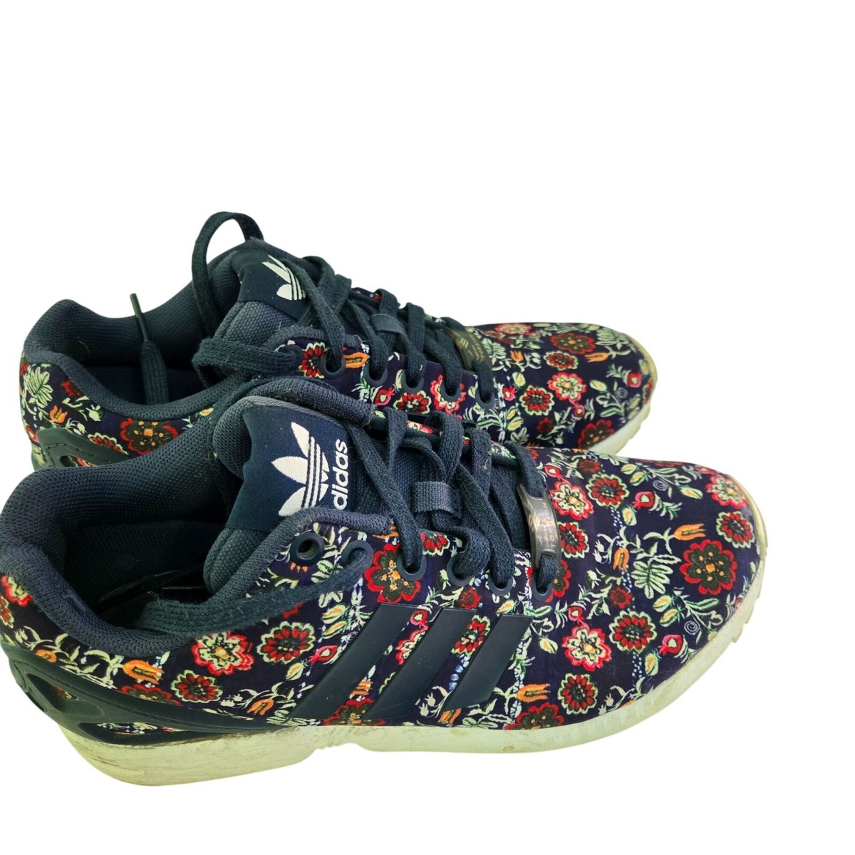 Adidas X The Farm ZX Flux Torsion 702001 Navy Floral