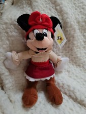 Pirate Minnie Mouse Plush Bean Bag Beanies Disneyland RESORT mbbp