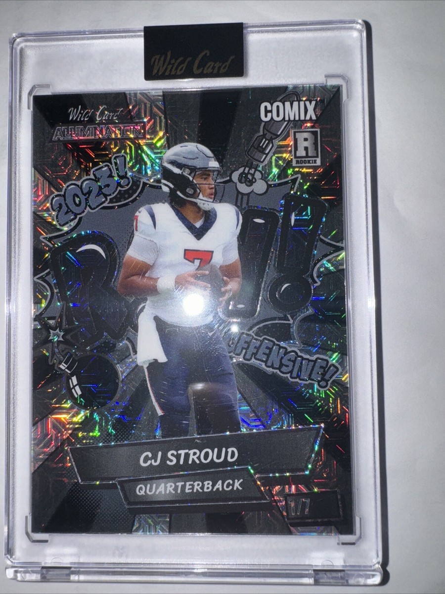 CJ Stroud 2023 Wild Card Alumination Comix Black Label Rookie #d 1