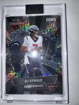 CJ Stroud 2023 Wild Card Alumination Comix Black Label Rookie #d 1