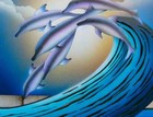 Dolphin Accent & Decor Tile Sea Life Art PDP002AT