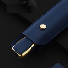 Female Automatic Portable Three Folding Umbrella UV Ultra Sunscreen Rainy Sunny