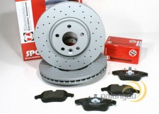 Für Volvo V70 III - Zimmermann Sport Bremsscheiben gelocht Beläge für vorne