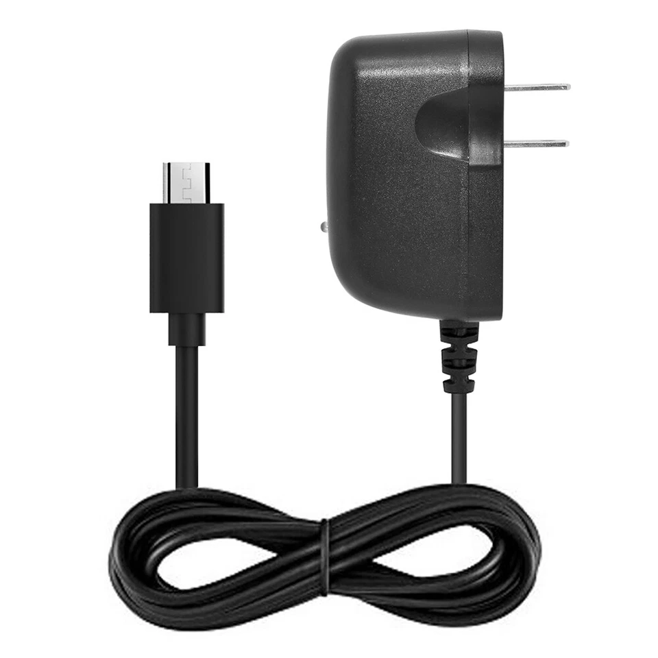 Black Color 3 feet Length AC Adapter Home Travel Wall Charger - Image 4 of 4