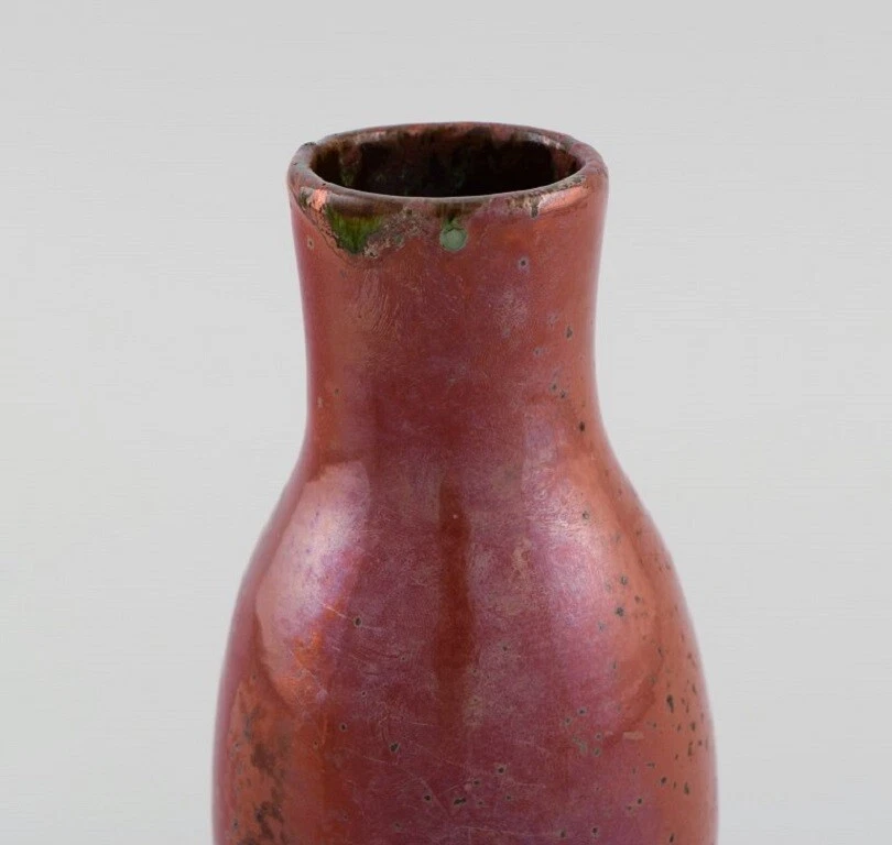 Europäischer Studiokeramiker. Unikat Vase aus glasiertem Steinzeug. Mitte 20.Jh. - Bild 4 von 4