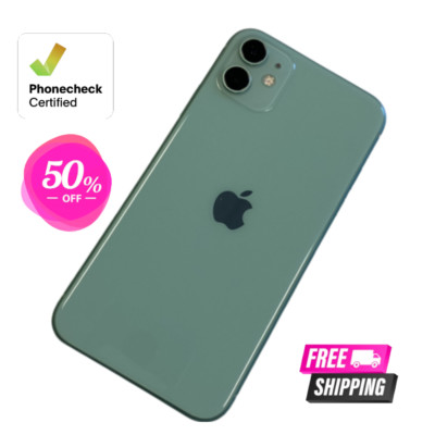 Apple iPhone 11 64/128GB Green White Purple Unlocked ATT Verizon 4G Screen 6.1''