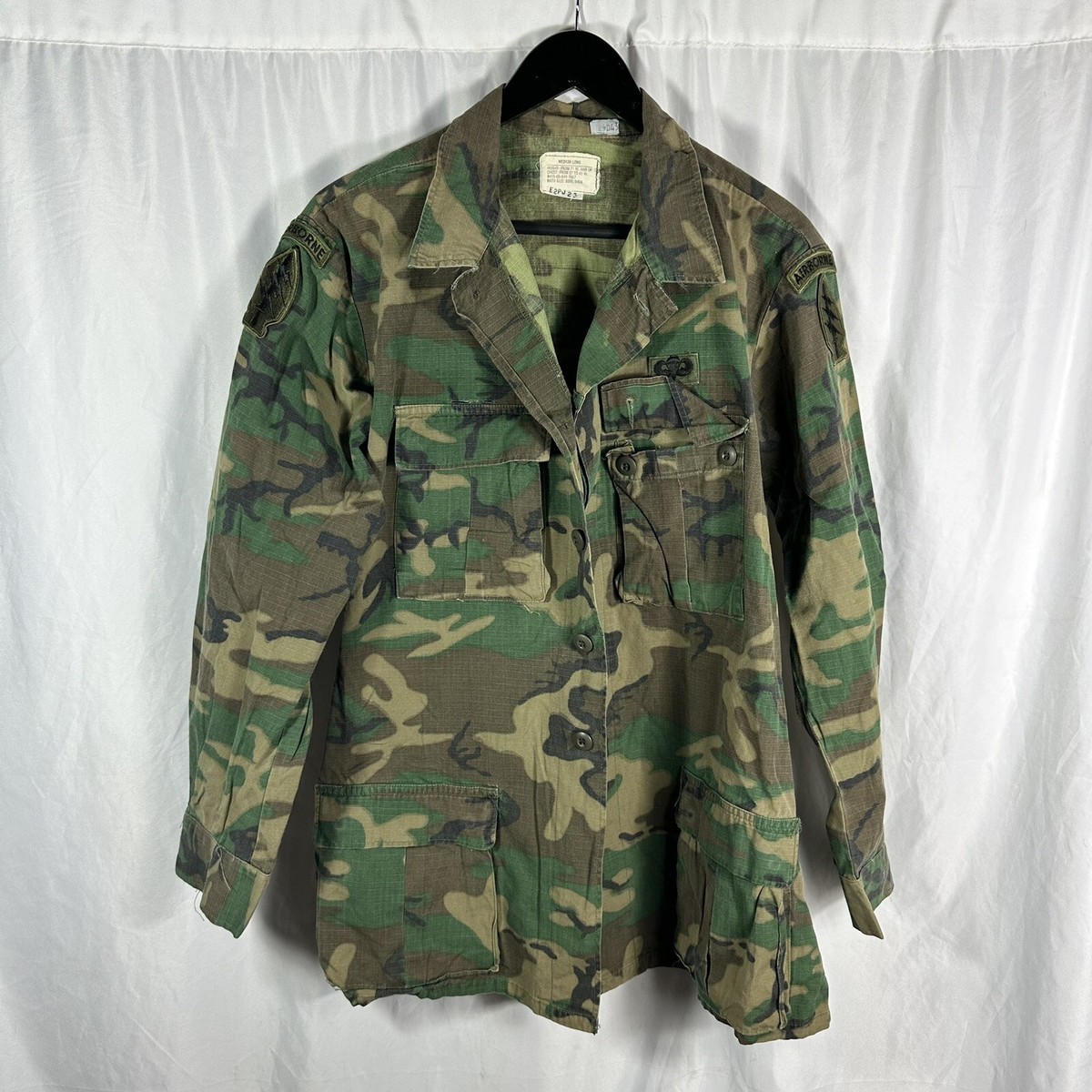 Post Vietnam War 1977 ERDL Camo Patched Special Forces