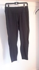 Bootyful Women  s Size L Leggings Black Activewear Pants Media Pocket Pre-owned