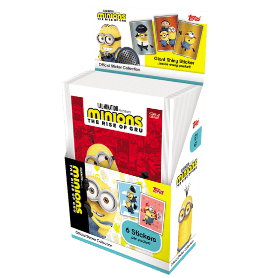 Topps Minions the Rise of Gru Stickers - Full Box - 216 Stickers.