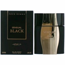 Johan B.  Sensual Black  for men EDT  2.7 oz