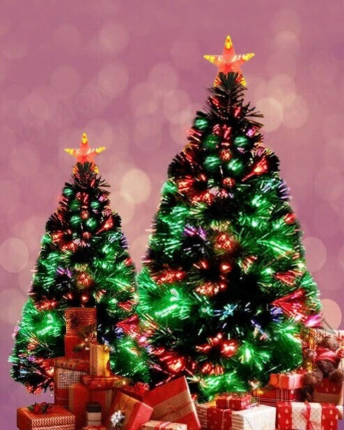 Artificial christmas trees with multi color lights deals