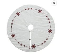 My Texas House Fallon 52 Inch Reversible Christmas Tree Skirt By Erin Vogelpohl