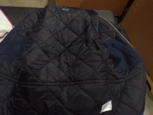 Carhartt Men's Loose Fit Firm Duck Insulated Traditional Coat Dark Navy, SMALL - Picture 3 of 4