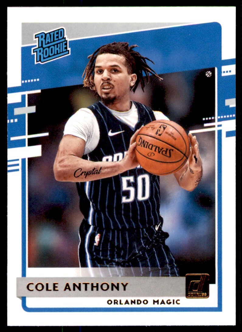 2020-21 Panini Donruss Rated Rookie Cole Anthony Orlando Magic #208