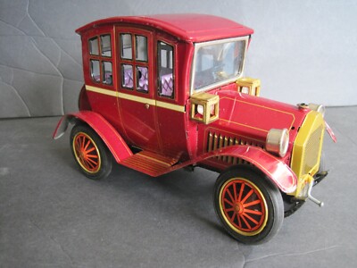 Vintage 1960's Tin Toy Japan Grand Pa Car Original Box Battery