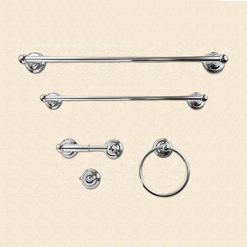 5 pcs Bathroom Accessory Set Heavy Duty Hook Toilet Paper Holder Towel Ring Bar - Picture 40 of 53