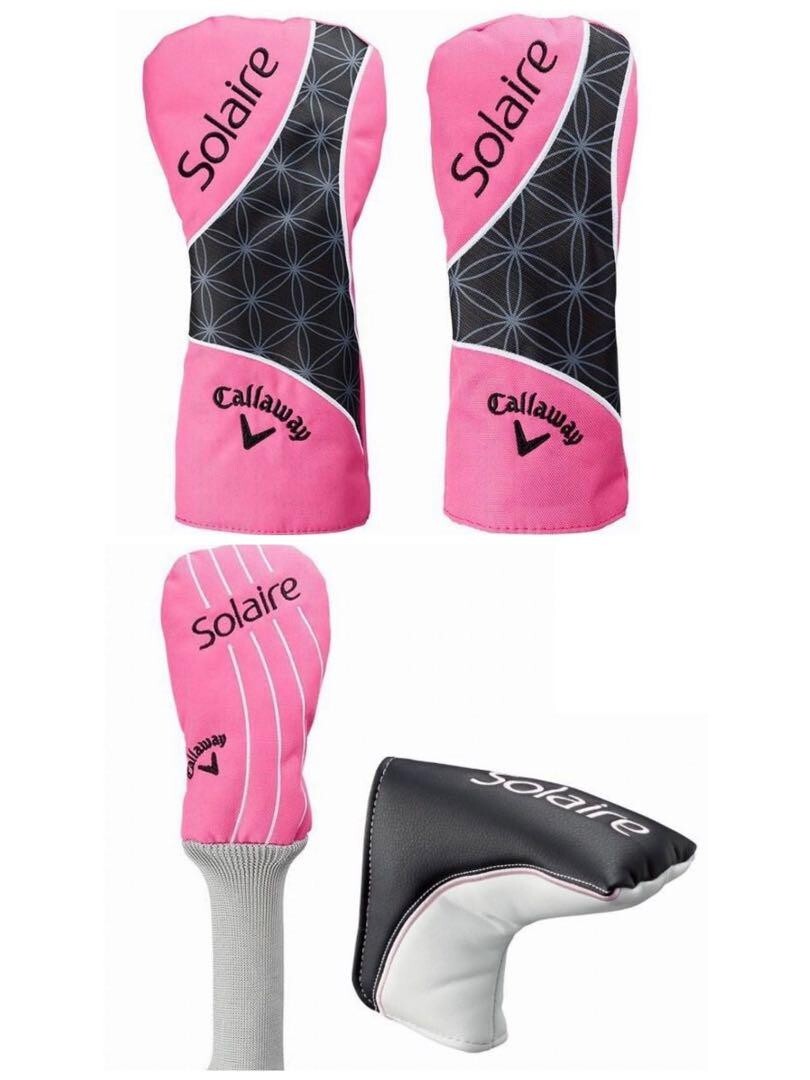 CALLAWAY SOLAIRE Ladies' Pink Golf Club 8 pc Set with Caddy