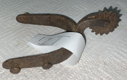 1T-Western Americana Antique Single Rusty Iron Spur-Rowel-More Listed ...