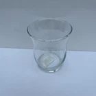 Glass Goblet Shaped Vase 11cm x 9cm