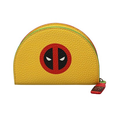 Original Marvel Comics Deadpool Maske Reißverschluss PU Geldbörse Etui Tacos Wade Wilson