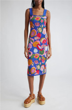 NEW Farm Rio Colorful Fruit Salad Sleeveless Sweater Dress Size M #D7916