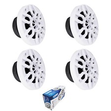 4" 50 Watt RMS 4-Ohm 2-Way Marine Speakers Hydro 2 Pair NXL-4-WH DS18