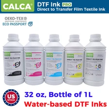 US Stock 1L DTF Inks Direct to Transfer Film Ink for Epson Printheads. 32 oz