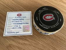 Richard Panik Scored Puck Goal Hedman / Killorn Lightning vs Canadiens Game Used