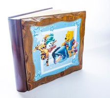 Album Battesimo - Winnie The Pooh - 30x30 - copertina in legno - nuovo - 