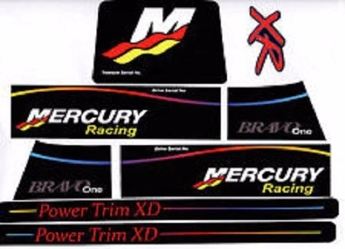 Mercruiser Die Neu 2023 Bravo Drei Racing XR W / Rams Aufkleber Set - Bild 1 von 1