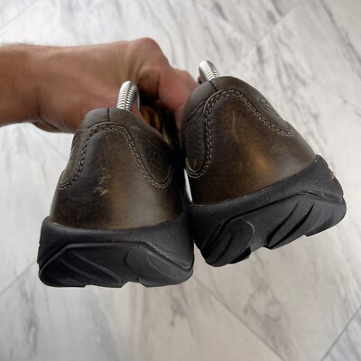 KEEN Alki Shoes Mens 11 Shitake GTS Leather Brown Oxfords  display picture 1
