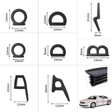 Rubber Car Door Seal Strip Universal Hollow Edge Guard Weatherstrip B/P/Z D Shap
