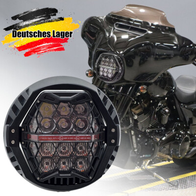 7 Zoll LED-Scheinwerfer für Harley Touring Street Glide 14-23 Amber DRL Hi/Low