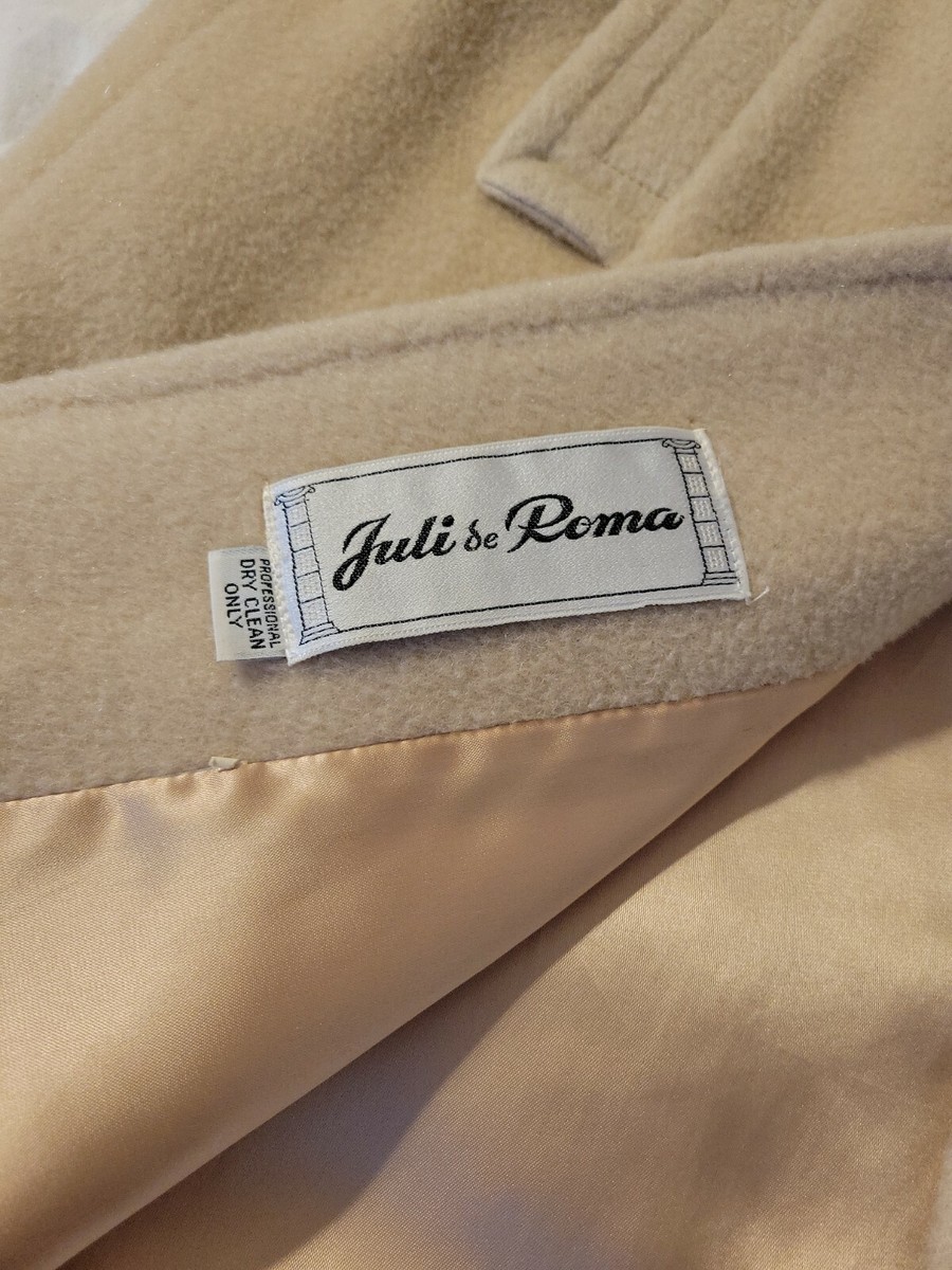 BEAUTIFUL Vintage Juli De Roma Wool Coat, Stevens Forstmann